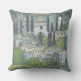 Cojín Decorativo Iglesia de Cassone (Paisaje italiano) Arte vintage