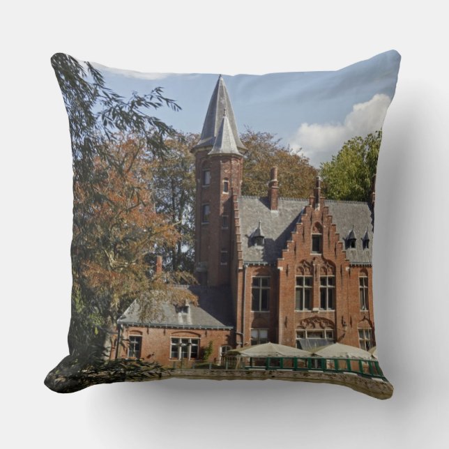Cojín Decorativo Iglesia de ladrillo en Minnewater (Anverso)