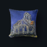 Cojín Decorativo Iglesia en Auvers por Van Gogh Painting Art<br><div class="desc">La iglesia de Auvers-sur-Oise,  vista desde el Chevet por Vincent van Gogh</div>