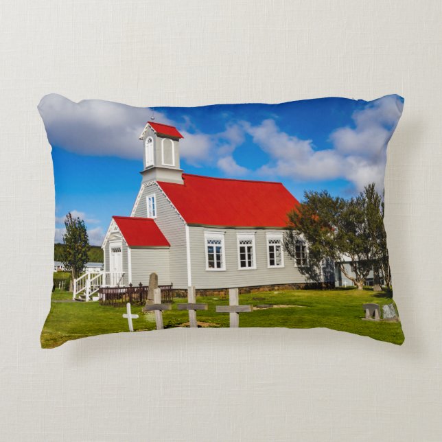 Cojín Decorativo Iglesia islandesa (Anverso)