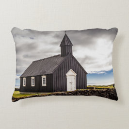Cojín Decorativo Iglesia Negra De Budir, Islandia