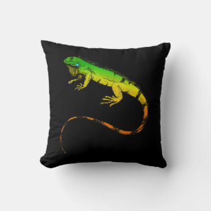 Cojín Decorativo Iguana Lizard Hermoso regalo de Iguana