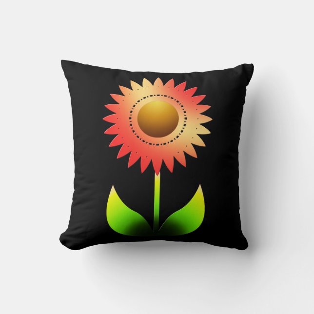 Cojín decorativo II de estilo girasol (Anverso)