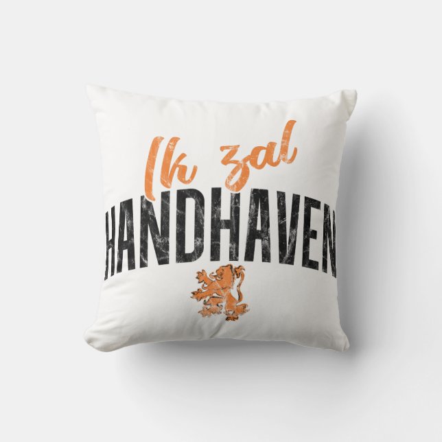 Cojín Decorativo Ik Zal Handhaven Cushion, Dutch Motto (Anverso)