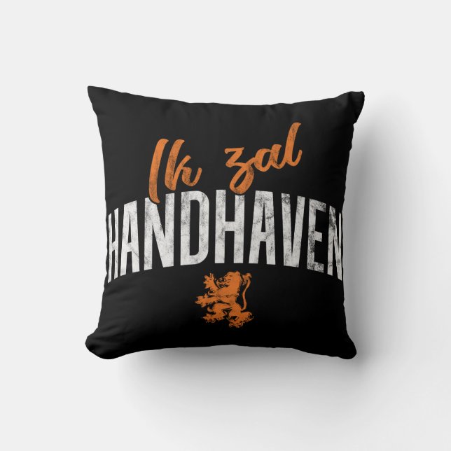 Cojín Decorativo Ik Zal Handhaven Cushion, Dutch Motto (Anverso)