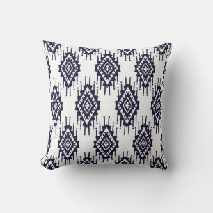 Cojín Decorativo Ikat Boho Aztec Textile Motif