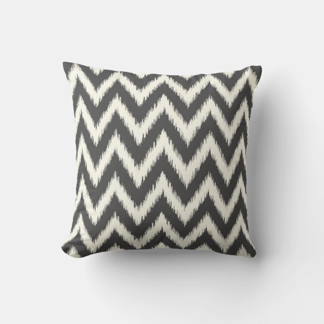 Cojín Decorativo Ikat Chevron (Anverso)