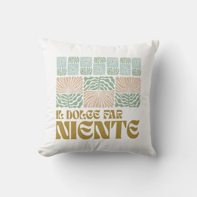 Cojín decorativo Il Dolce Far Niente (Anverso)