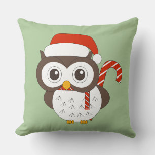 Cojín Decorativo illusima Sr Búho Luz de Navidad Verde