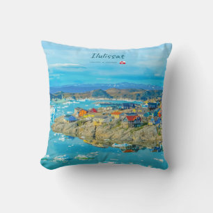 Cojín Decorativo Ilulissat, Groenlandia - Ciudad de los Icebergs