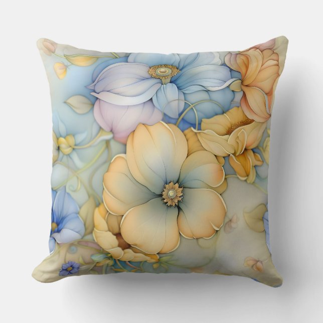 Cojín Decorativo Iluminación capilar caprichosa Botánica (Anverso)