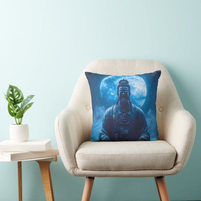 Cojín Decorativo Iluminación en Azul (Silla)