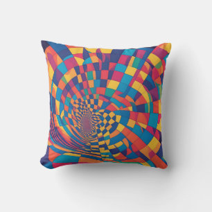 Cojín Decorativo Ilusión minimalista: Modelo de tablero de ajedrez
