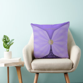 Cojín Decorativo Ilusión Textil de Joyas Purpura Personalizadas