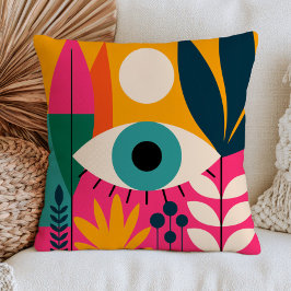 Cojín Decorativo Ilustración audaz del ojo malvado Chic BOHO Maxima