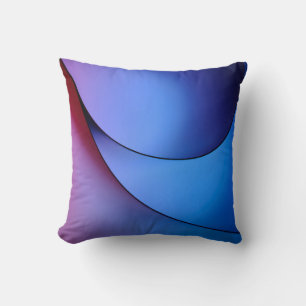 COJÍN DECORATIVO ILUSTRACION AZUL Y LUZ ROJA