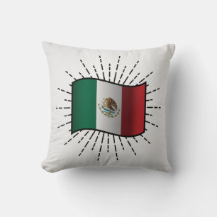 Cojín Decorativo Ilustracion Bandera Nacional de México