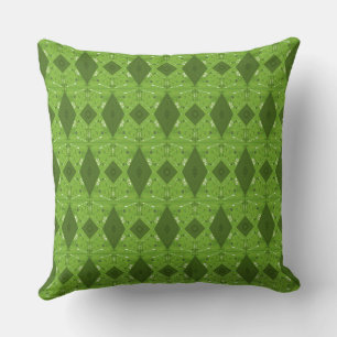 Cojín Decorativo Ilustracion bohemio Chintz Micro Green