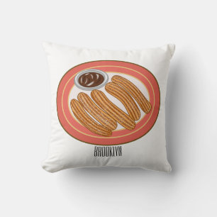 Cojín Decorativo Ilustracion Churro personalizado