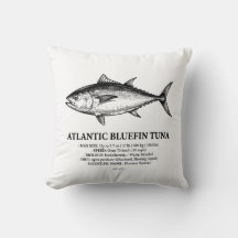 Ilustración científica del atún rojo del Atlántico
