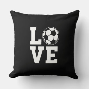 Cojín Decorativo Ilustración de amante del fútbol - Ropa de fanátic