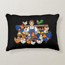 Cojín Decorativo Ilustración de arte de agricultura