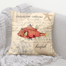 Ilustracion de Boxfish Naranja naumático vintage