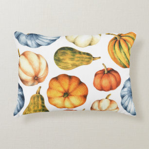 Cojín Decorativo Ilustracion de calabaza: Patrón acuarela sin foco