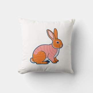 Cojín Decorativo Ilustración de conejo de peluche