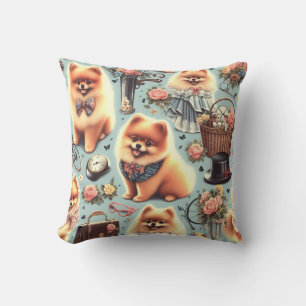 Cojín Decorativo Ilustracion de Cute Pomerania