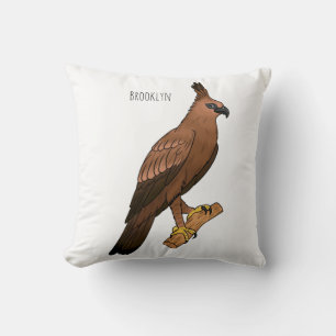 Cojín Decorativo Ilustración de dibujos animados del águila halcón