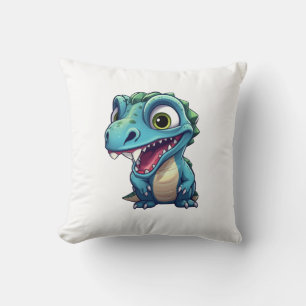 Cojín Decorativo ilustracion de dinosaurios personalizados