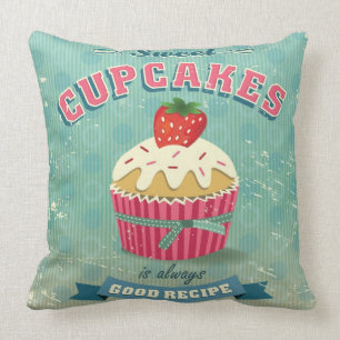 Cojín Decorativo Ilustracion de la muestra de las magdalenas del