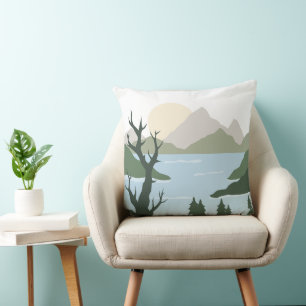 Cojín Decorativo Ilustración de la naturaleza