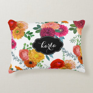 Cojín Decorativo Ilustracion de las flores de primavera