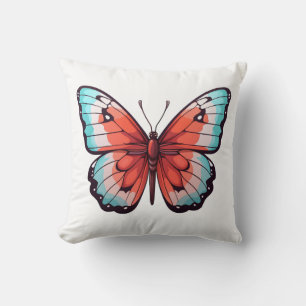 Cojín Decorativo ilustracion de mariposa personalizado