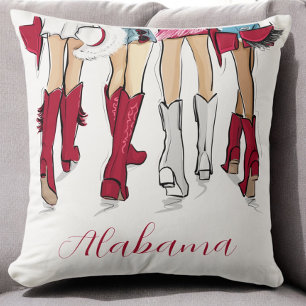 Cojín Decorativo Ilustración de Moda de Vaquera para el Día del Jue