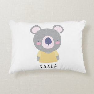 Cojín Decorativo Ilustracion de oso de Koala - Personalizable
