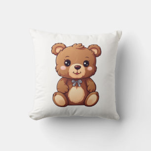 Cojín Decorativo ilustracion de oso personalizado