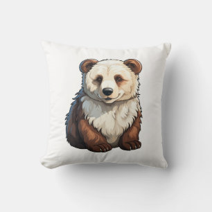 Cojín Decorativo ilustracion de oso personalizado