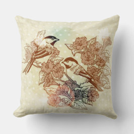 Cojín Decorativo Ilustracion de pájaro Thow Pillow