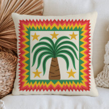 Ilustración de Palma de Pop Art Tropical Retro