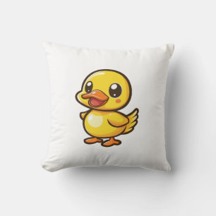 Cojín Decorativo Ilustración de pato de dibujos animados