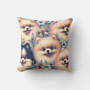 Cojín Decorativo Ilustracion de perro de Pomerania