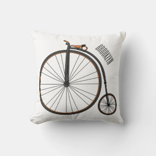 Cojín Decorativo Ilustracion de personalizado de bicicletas de alta