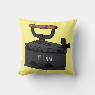 Cojín Decorativo Ilustracion de personalizado de carbón vegetal