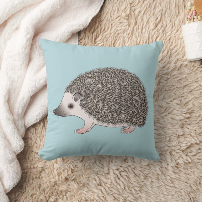 Cojín Decorativo Ilustracion de Personalizado de Cute de Hedgehog,  (Manta)