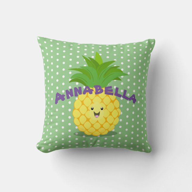 Cojín Decorativo Ilustracion de personalizado de fruta tropical de  (Anverso)