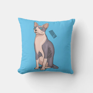 Cojín Decorativo Ilustracion de personalizado de gatos Sfinx