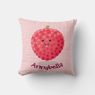 Cojín Decorativo Ilustracion de personalizado de linché rosado